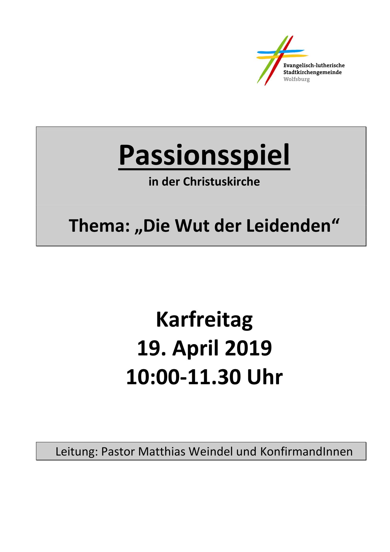 Passionsspiel 2019